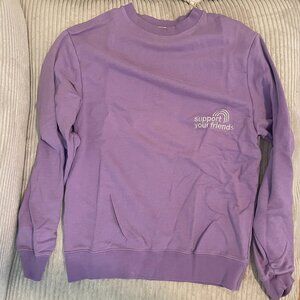 Purple round-neck sweater